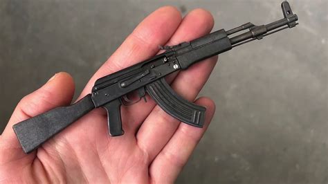 miniature gun  ak   action mm centerfire gun mini ak   gift  men youtube