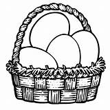 Chicken Egg Coloring Pages Basket Netart sketch template
