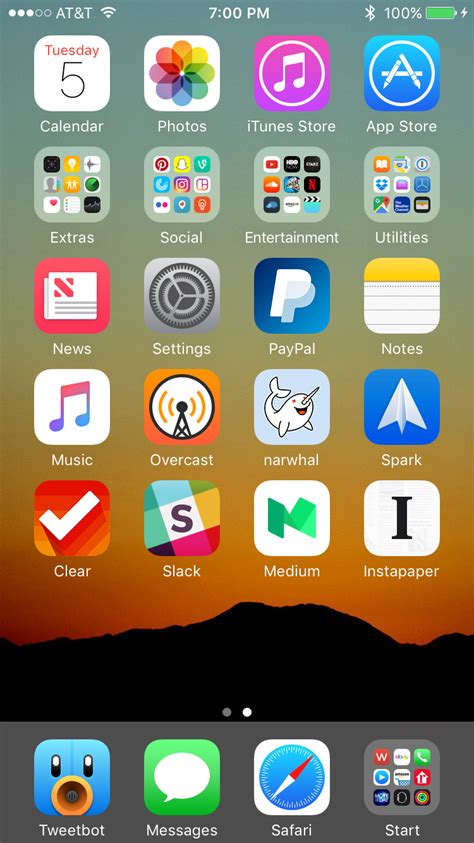 popular concept  apple home screen layout ideas