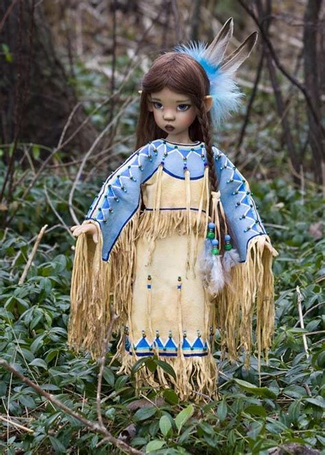 Little Bluebird By Martha Boers Native American Dolls Beautiful