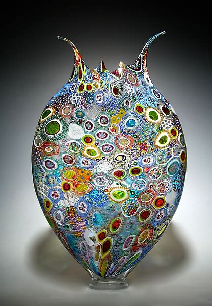 Mixed Murrini Foglio By David Patchen Art Glass Sculpture Artful Home