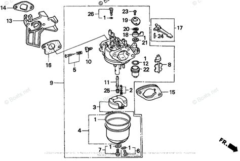 honda small engine carburetor diagram
