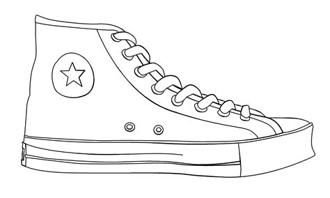 cool shoe coloring pages