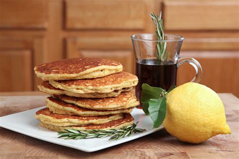 The Gluten Free Ratio Rally Quinoa Cornmeal Lemon Honey Pancakes With