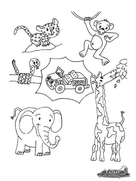 coloring pages safari animals