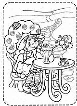 Shortcake Strawberry Coloring Pages Vintage Books Cartoon Choose Board Characters Book sketch template