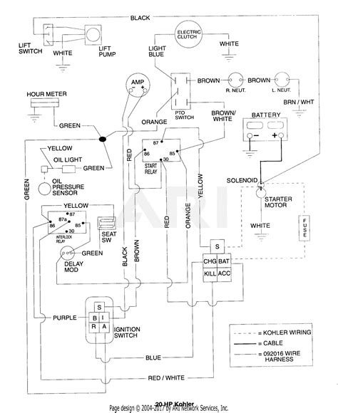 kohler ch electric start wiring diagram