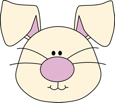 cartoon bunny face clipart