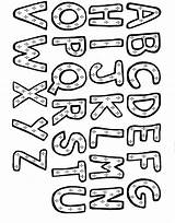 Alphabet Coloring Sheets Color Letter Abc Para Colorear Alfabeto Alfabet sketch template