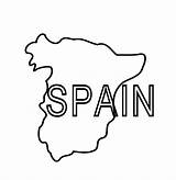 Coloring Pages Spanish Spain Map Drawing Getdrawings Popular sketch template