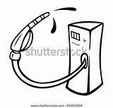 Pump Outline Gas Cartoon Vector Illustration Shutterstock Search sketch template