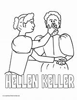 Keller Helen sketch template