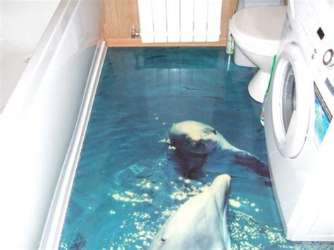 Trippy 3 D Photo Epoxied Floor Designs For Your Home