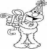Coloring Pages Birthday Elmo Getcolorings sketch template