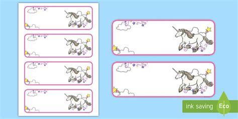 unicorn editable drawer labels unicorn school labels