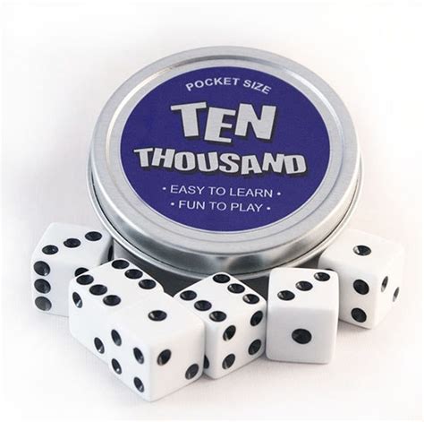 ten thousand  dice game tin