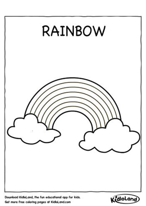rainbow coloring page  educational activity worksheets