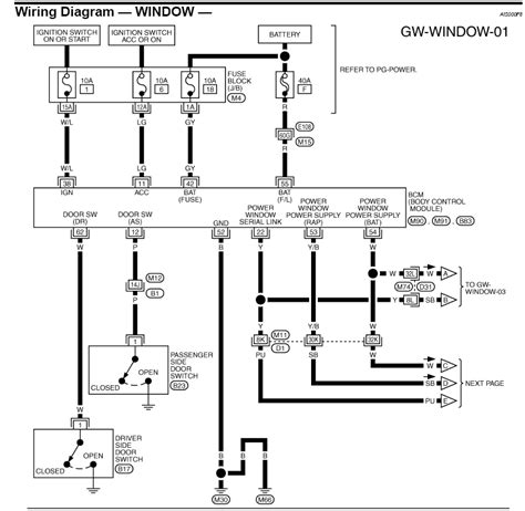 master power window switch wiring diagram