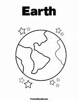 Earth Coloring Planet Pages Kids Drawing Planets Template Printable Clipart Easy Small Print Colouring Preschool Preschoolers Saturn Getdrawings Popular Library sketch template