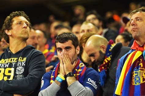 Barcelona Fans Crying Pictures Go Viral After Champions League Game
