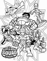 Squad Coloring Super Hero Pages Superhero Print Marvel Magnificent Imaginext Show Colouring Printable Dino Getcolorings Color Netart Attacking Search Superheroes sketch template