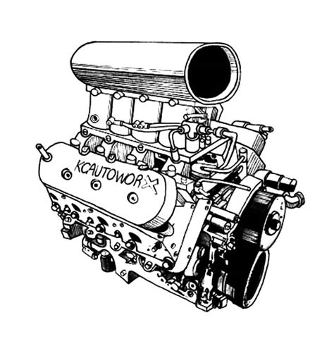 chevy engine coloring pages coloring pages