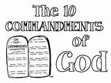 Commandments Coloring Pages sketch template