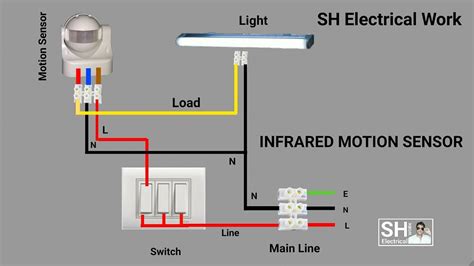 motion sensor light switch circuit diagram