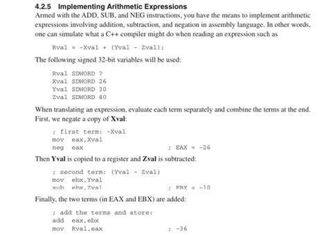 solved write  assembly language program  calculate  chegg  wwwvrogueco