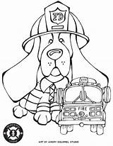 Coloring Pages Dogs Rescue Fire Mutt Stuff Dog Getcolorings Color sketch template
