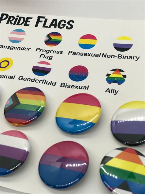 pride flag buttons set of 12 pinback 1 25 inch pride buttons etsy