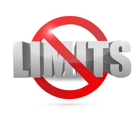 limits sign concept illustration design stock illustration
