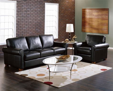 awesome living room ideas black leather sofa greenvirals