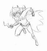 Batgirl Superheroes Coloring Pages Printable Colouring Commissions Example Drawing Kb Drawings Bat sketch template