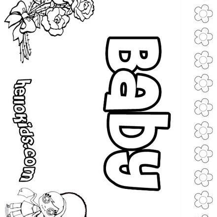 baby coloring pages drawing  kids reading learning
