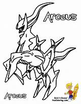 Pokemon Arceus Coloring Printouts Pages Colouring Kids Yescoloring Book Gritty sketch template