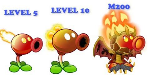 Plants Vs Zombies 2 Fire Peashooter Level 5 Max Level