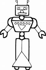 Robot Coloring Robots Sketch sketch template