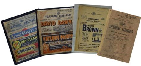 vintage australian telephone books