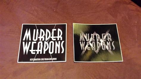 murder weapons sticker