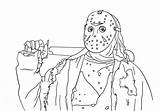 Jason 13th Freitag Voorhees Supercoloring Motosega Venerdì Piątek Trzynastego Activityshelter Zombi Scary Kolorowanka Drukuj Kategorien sketch template