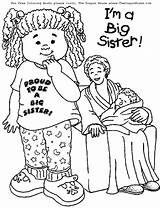 Coloring Sister Pages Baby Big Brother Welcome Printable Shower Colouring Sisters Color Downloads Little Sheets Kids House Girl Sibling Babies sketch template