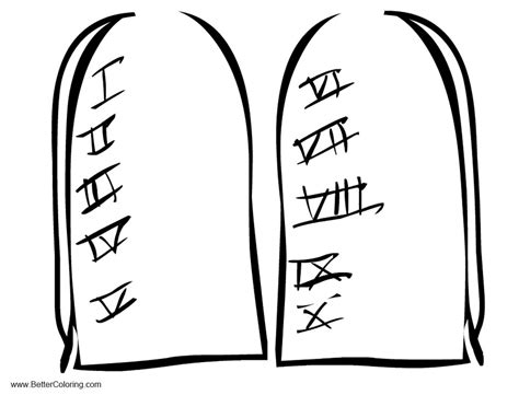 ten commandments coloring pages  printable coloring pages
