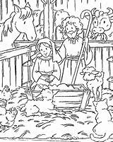 Manger Coloring Away Pages Color Getcolorings Printable sketch template