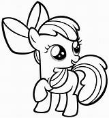 Pony Little Coloring Mewarnai sketch template