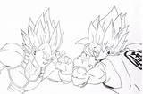 Goku Drawing Vegeta Ssgss sketch template