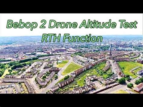bebop  drone altitude rthtest youtube