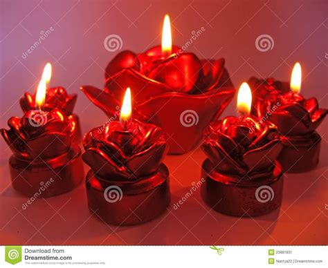 red rose spa aroma candles set stock image image  aroma candles
