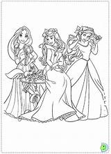 Princess Princesses Kolorowanki Princesse Dinokids Barbie sketch template
