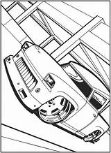 Coloring Bugatti Veyron Dover Nascar Doverpublications sketch template